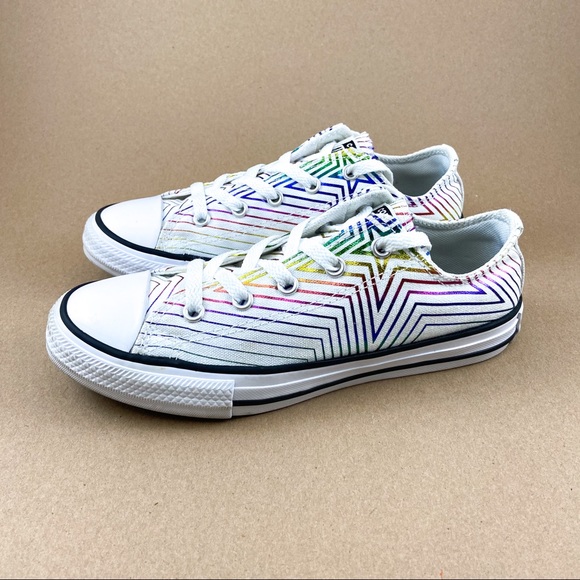 rainbow colored converse